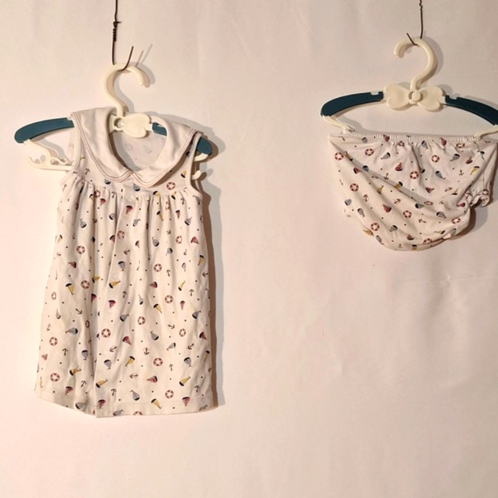 KissyKissy Sailboat Set 18-24M Girl White Red Blue Kissy kissy